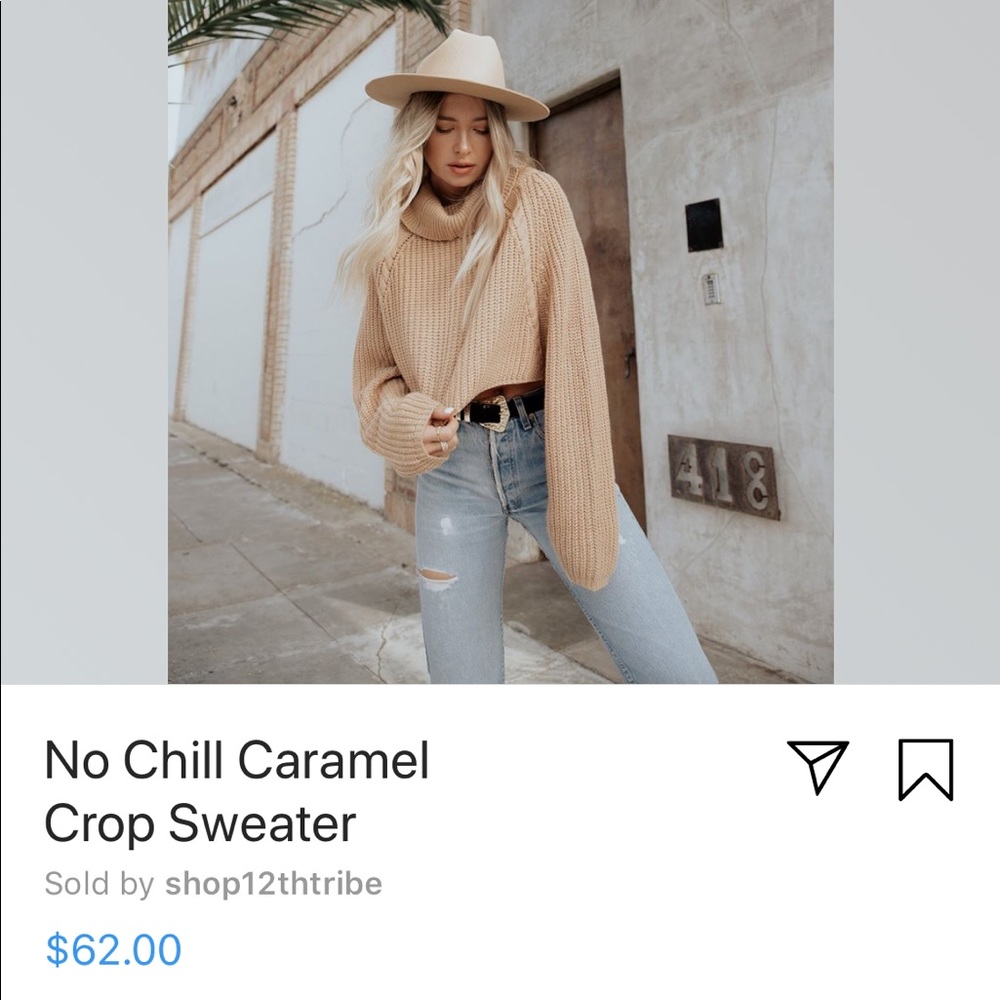 No Chill cropped sweater